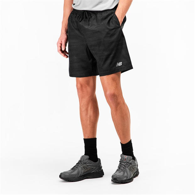 Black Print - New Balance - Men's Performance Running Shorts