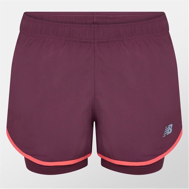 New Balance Women's Purple Performance Running Shorts in Size 8, Sports Direct