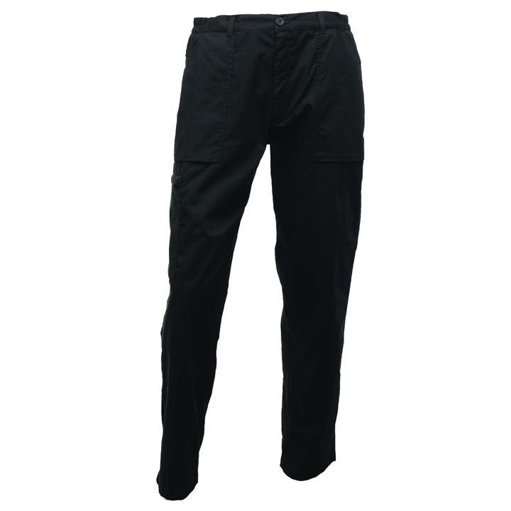 Regatta Men's Black Action Workwear Trousers (Long Leg) in Size 38, Sports Direct