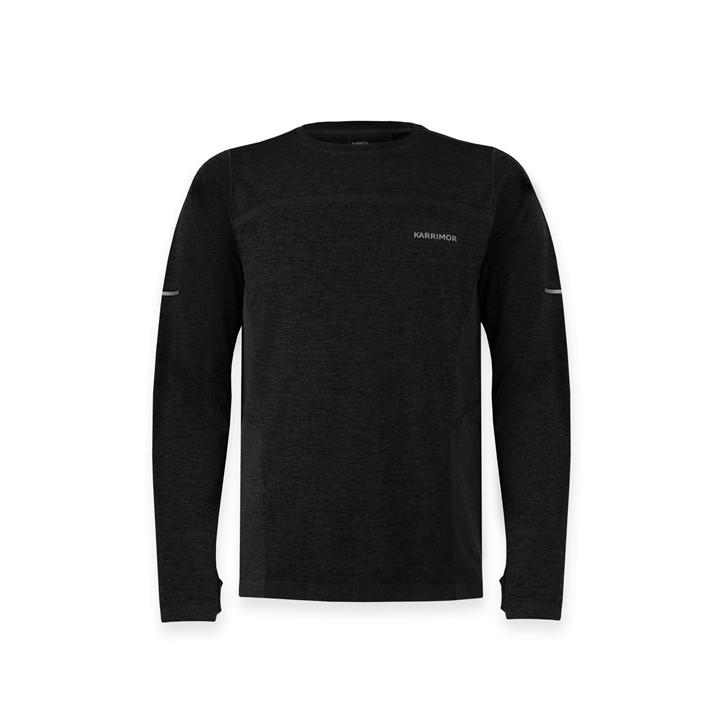 Karrimor Men's Black Xlite Running Long Sleeve Top in Size XL, Sports Direct