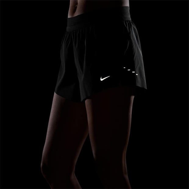 Black/White - Nike - Women's Performance Running Shorts