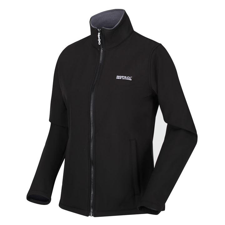 Regatta Women's Black Connie V Full Zip Softshe in Size 14, Sports Direct