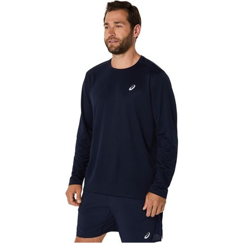 Asics - Men's Silver Long Sleeve Performance Running Top