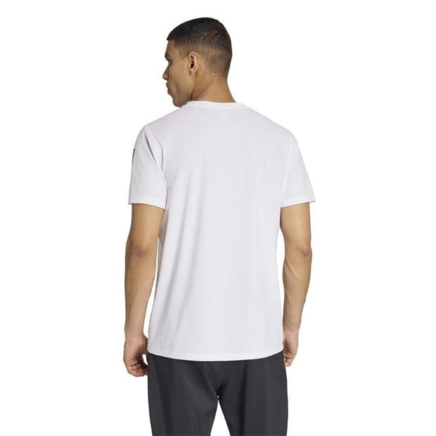 White - adidas - adidas Otr B Tee Running Top Mens