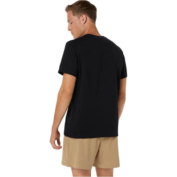Black - Asics - Men's Logo Tee Short Sleeve Performance Running Top