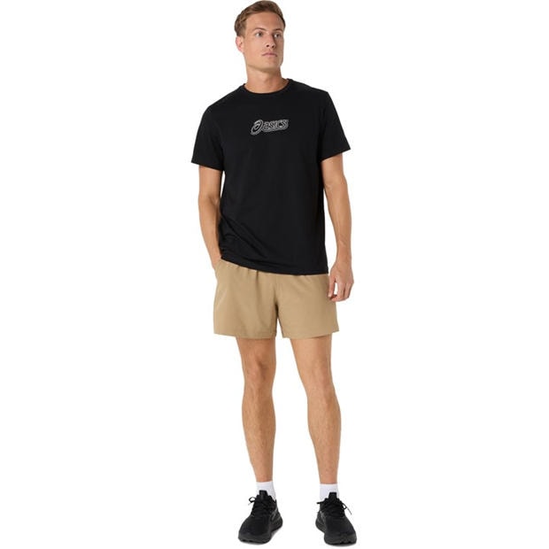 Black - Asics - Men's Logo Tee Short Sleeve Performance Running Top