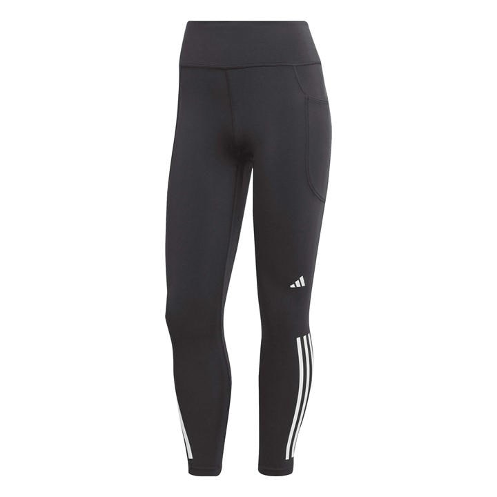Adidas Women's Black Dailyrun 3S 7/8 Running Tight in Size XS, Sports Direct