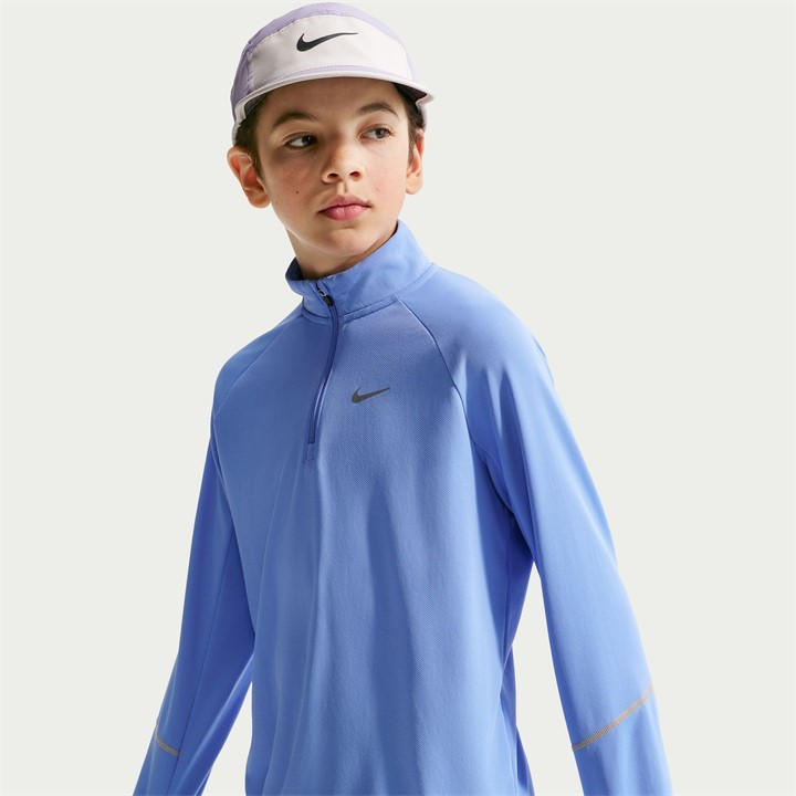 Nike Boys Blue Kids' Long Sleeve Performance Running Top in Size 11 - 12 Years, Sports Direct