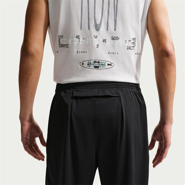 Black/Slvr RF - Nike - Men's Miler Knitted Performance Tracksuit Bottom