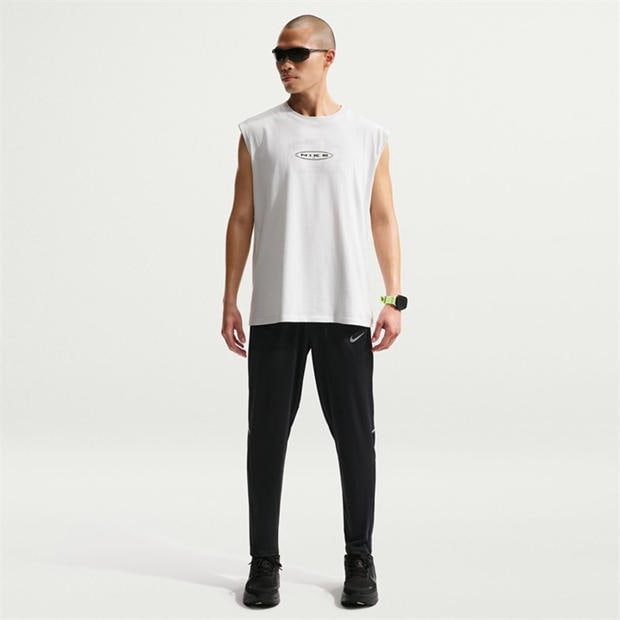 Black/Slvr RF - Nike - Men's Miler Knitted Performance Tracksuit Bottom