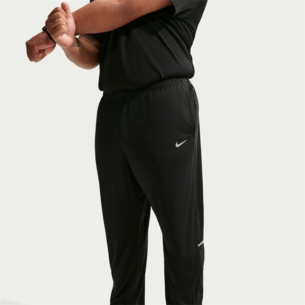 Black/Slvr RF - Nike - Men's Miler Knitted Performance Tracksuit Bottom
