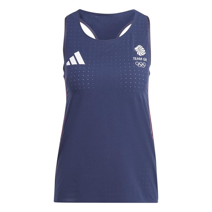 Paris  Women's  Team Gb Adizero Running Tank Top, Football by adidas in Size XS, Sports Direct