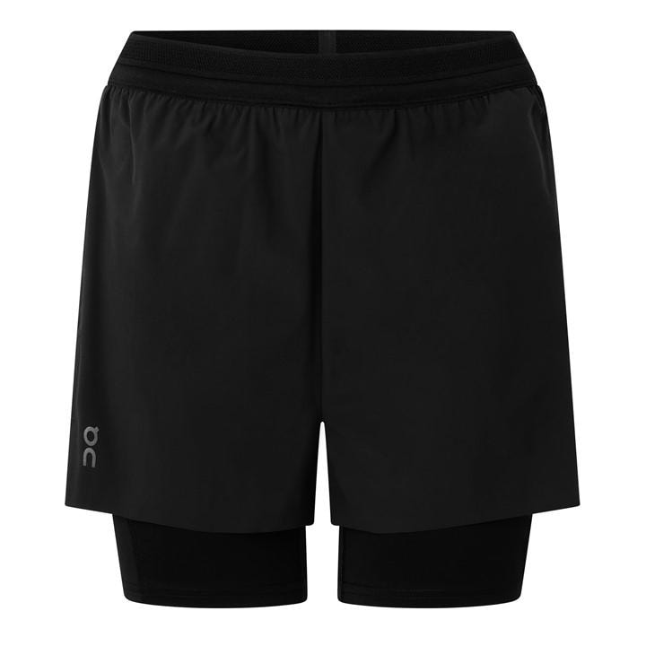 On Women's Black 2/1 Running Shorts in Size 12, Sports Direct