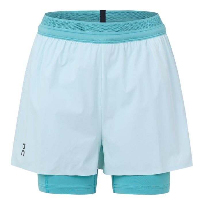 On Women's Blue 2/1 Running Shorts in Size 12, Sports Direct