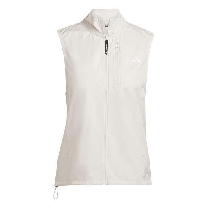 Adidas Women's White Performance Running Vest in Size 2XS, Sports Direct
