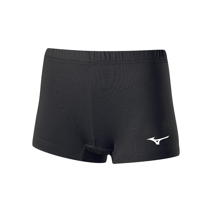 Mizuno  Kids Black ' Performance Netball Shorts in Size 7 - 8 Years, Sports Direct
