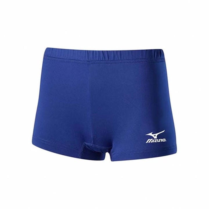 Mizuno  Kids Blue ' Performance Netball Shorts in Size 13 - 14 Years, Sports Direct
