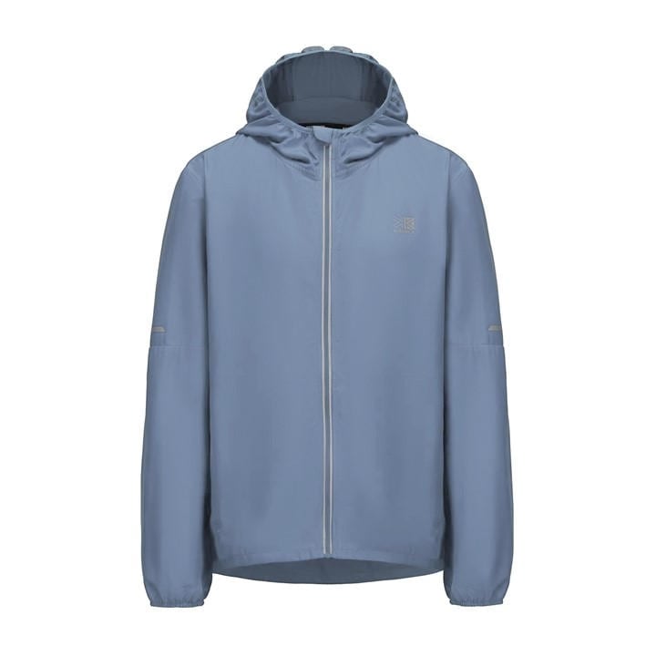 Karrimor Men's Blue Water Resistant Hooded Long Sleeve Performance Running Jacket in Size XL, Sports Direct