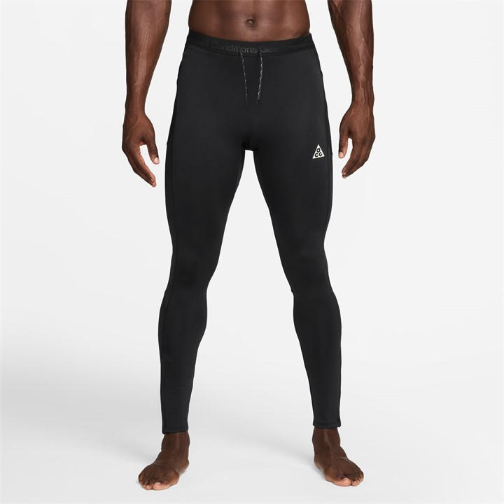 Nike Men's Black Performance Running Tights in Size M, Sports Direct