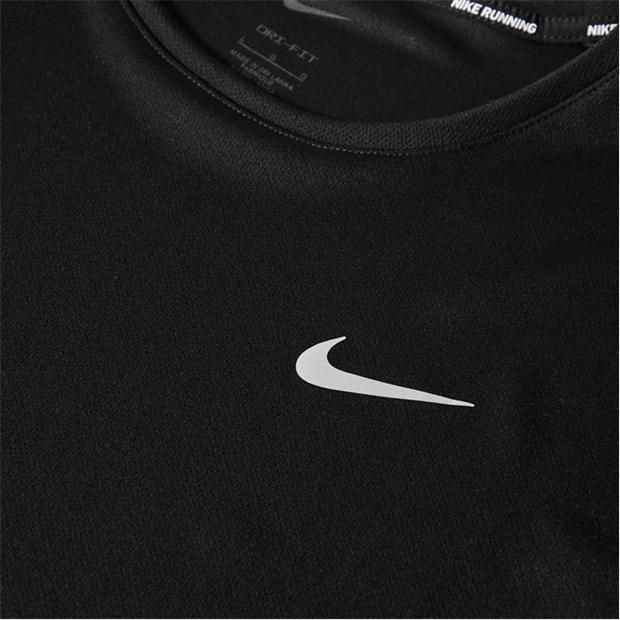 Black Reflect - Nike - Men's Miler Short Sleeve Performance Running T-Shirt