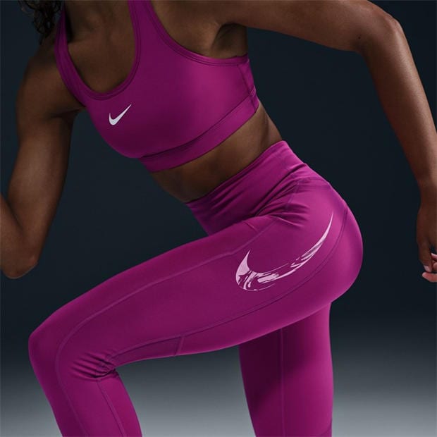 Hot Fuchsia/Bey - Nike - Women's Fast 7/8 Running Tights