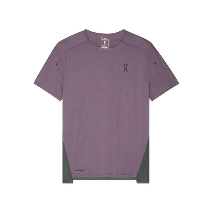 On Men' Purple Short Sleeve Performance Running Top in Size S, Sports Direct