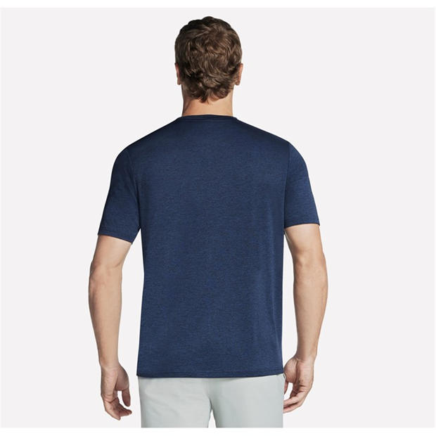 Navy - Skechers - Performance Charge Tee Running Top Mens