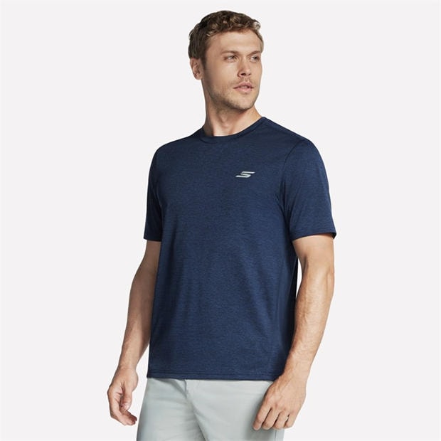 Navy - Skechers - Performance Charge Tee Running Top Mens