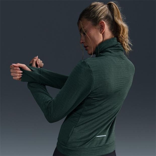 Vintage Green - Nike - Women's Swift Element Long Sleeve Running Top