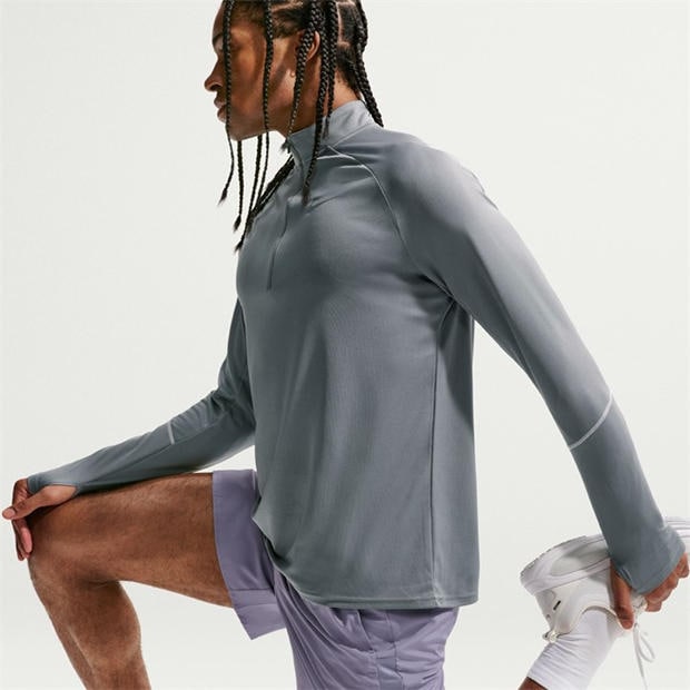 Smoke Grey - Nike - Men's Long Sleeve Performance Running Top