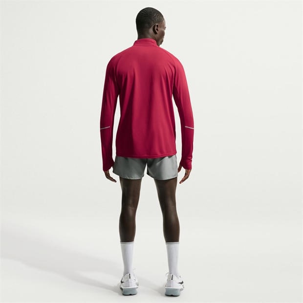 Red/Silver - Nike - Men's Long Sleeve Performance Running Top