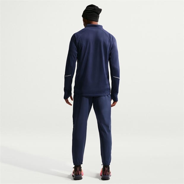 Navy/Silver - Nike - Men's Long Sleeve Performance Running Top