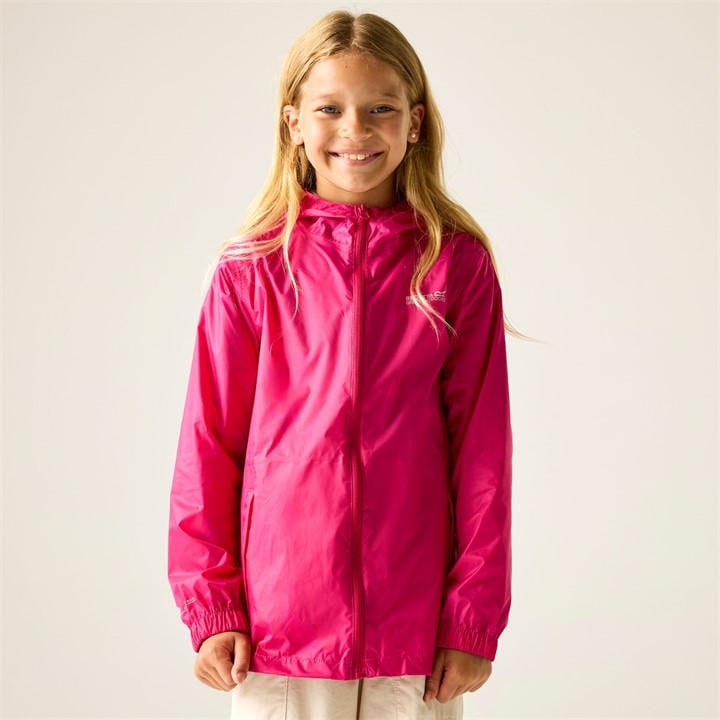 Regatta  Kids Pink Kids Pack It Iii Waterproof Jacket in Size 13 - 14 Years, Sports Direct