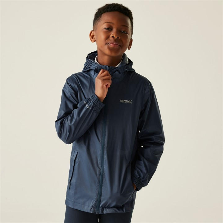 Regatta  Kids Blue Kids Pack It Iii Waterproof Jacket in Size 3 - 4 Years, Sports Direct