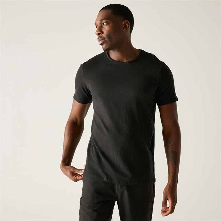 Regatta Men's Black Tait Lightweight Active T-Shirt in Size XL, Sports Direct