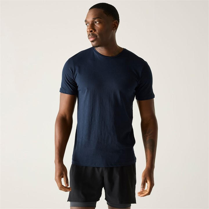 Regatta Men's Blue Tait Lightweight Active T-Shirt in Size 2XL, Sports Direct