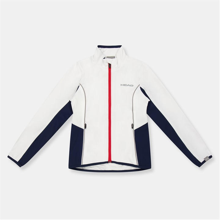 Head  Kids White Club Performance Tennis Jacket in Size 5 - 6 Years, Sports Direct