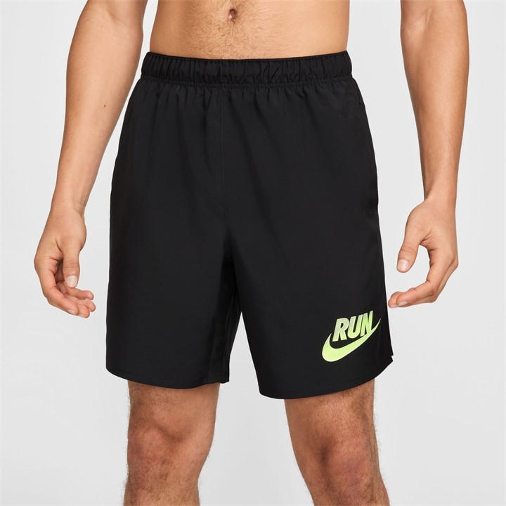 Nike Men's Black Run Energy Challenger Shorts in Size L, Sports Direct