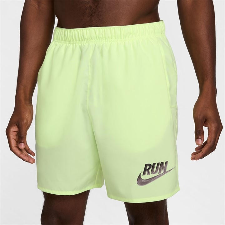Nike Men's Yellow Run Energy Challenger Running Shorts in Size L, Sports Direct