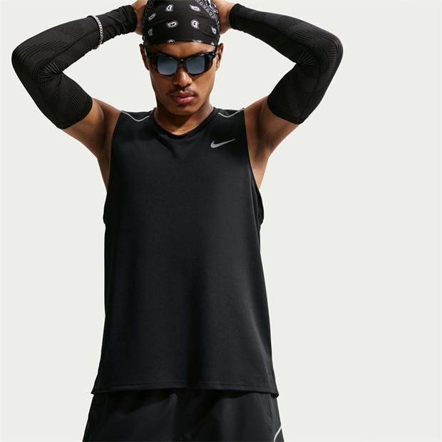 Black - Nike - Men's Miler 7 Performance Running Shorts