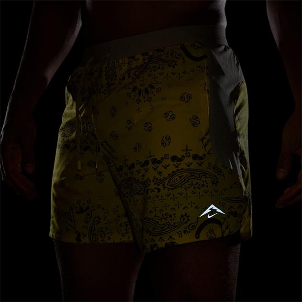 Lightening/Dese - Nike - Men's Trail All-Over Print Running Shorts