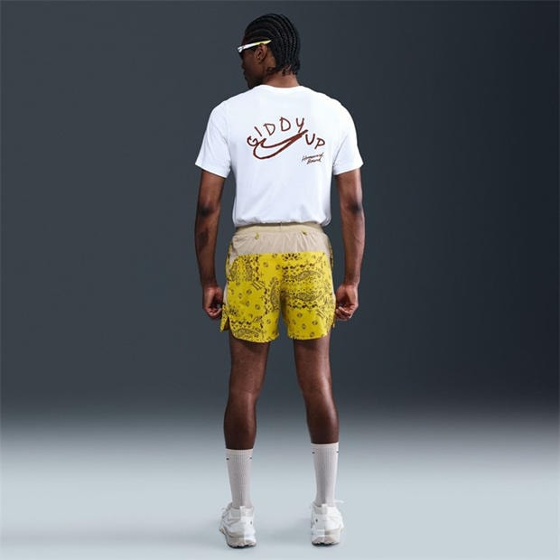 Lightening/Dese - Nike - Men's Trail All-Over Print Running Shorts