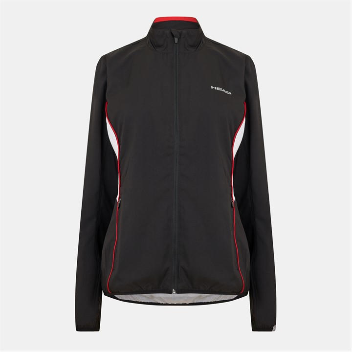 Head Women's Black Club Performance Tennis Jacket in Size 12, Sports Direct