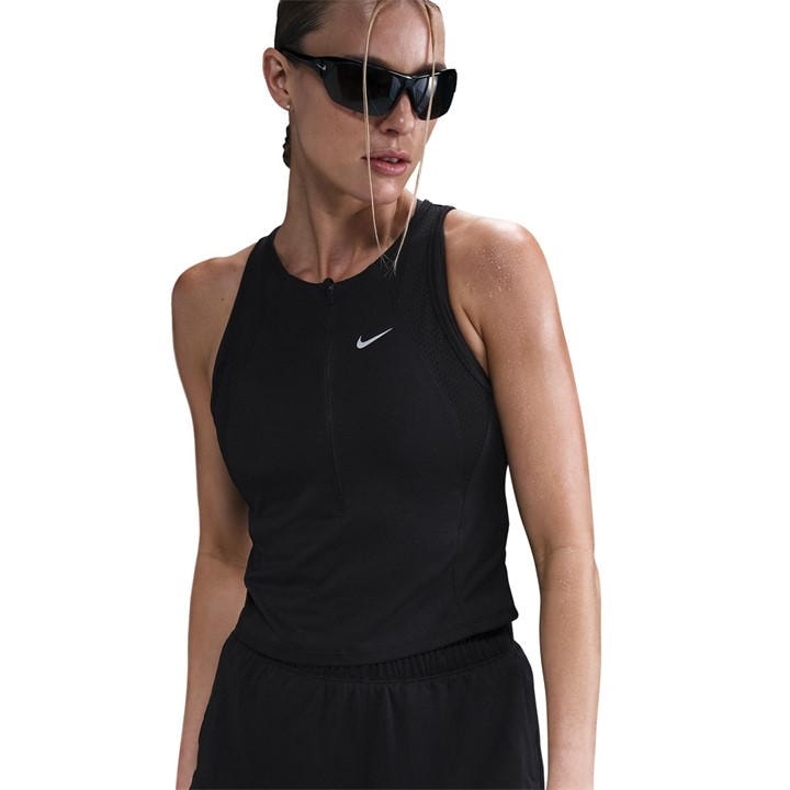 Nike Women's Black Run Hz Vest in Size 10, Sports Direct
