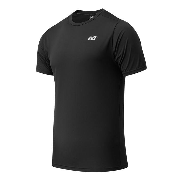 New Balance Men's Black Accelerate Running T-Shirt in Size XL, Sports Direct