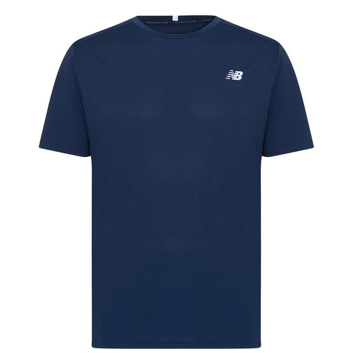 New Balance Men' Blue Accelerate Running T-Shirt in Size S, Sports Direct