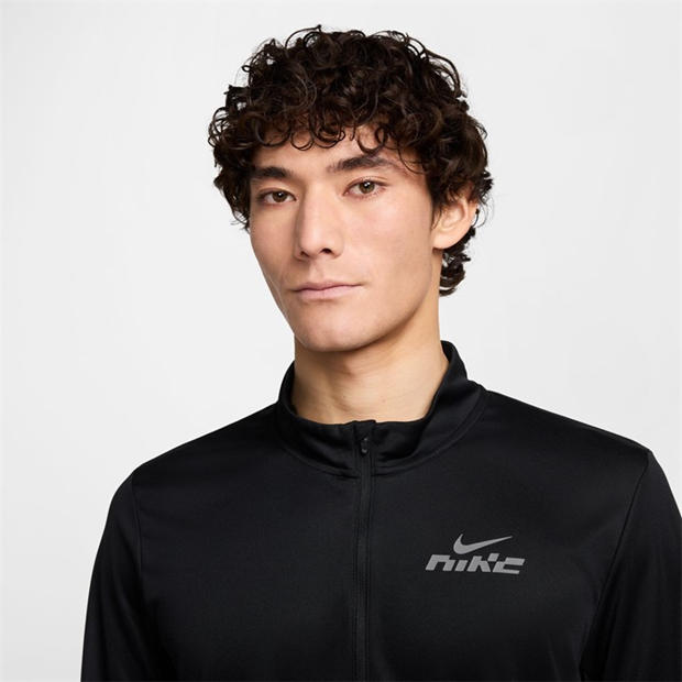 Black/Reflectiv - Nike - Men's Pacer Flash Long Sleeve Running Top