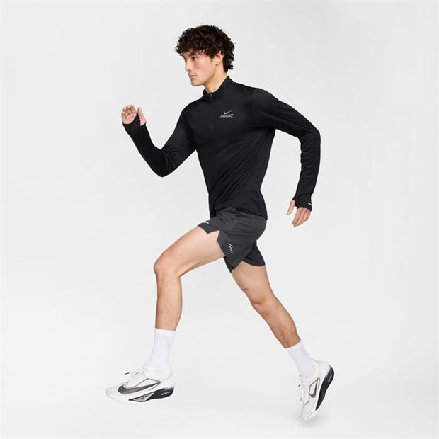 Black/Reflectiv - Nike - Men's Pacer Flash Long Sleeve Running Top