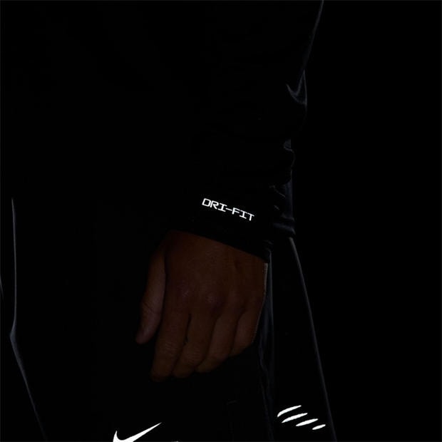 Black/Reflectiv - Nike - Men's Pacer Flash Long Sleeve Running Top