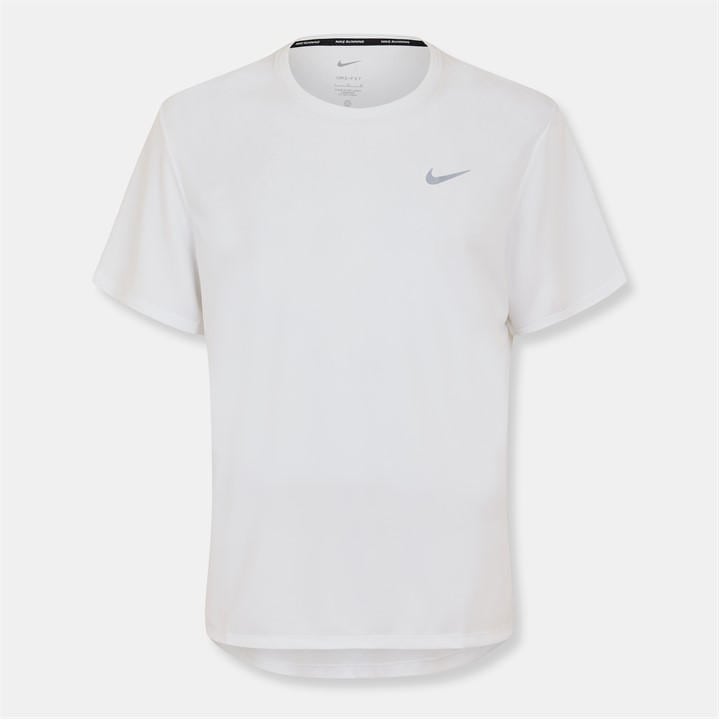 Nike Men's White Drifit Miler Running Top in Size XL, Sports Direct